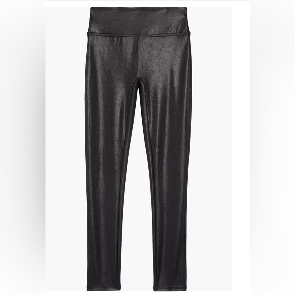 Spanx Faux Leather Girls Leggings Size small (7/8)